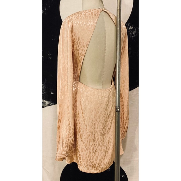 Privacy Please MED “Ella” Blush Cheetah Mini Dress - Picture 3 of 5